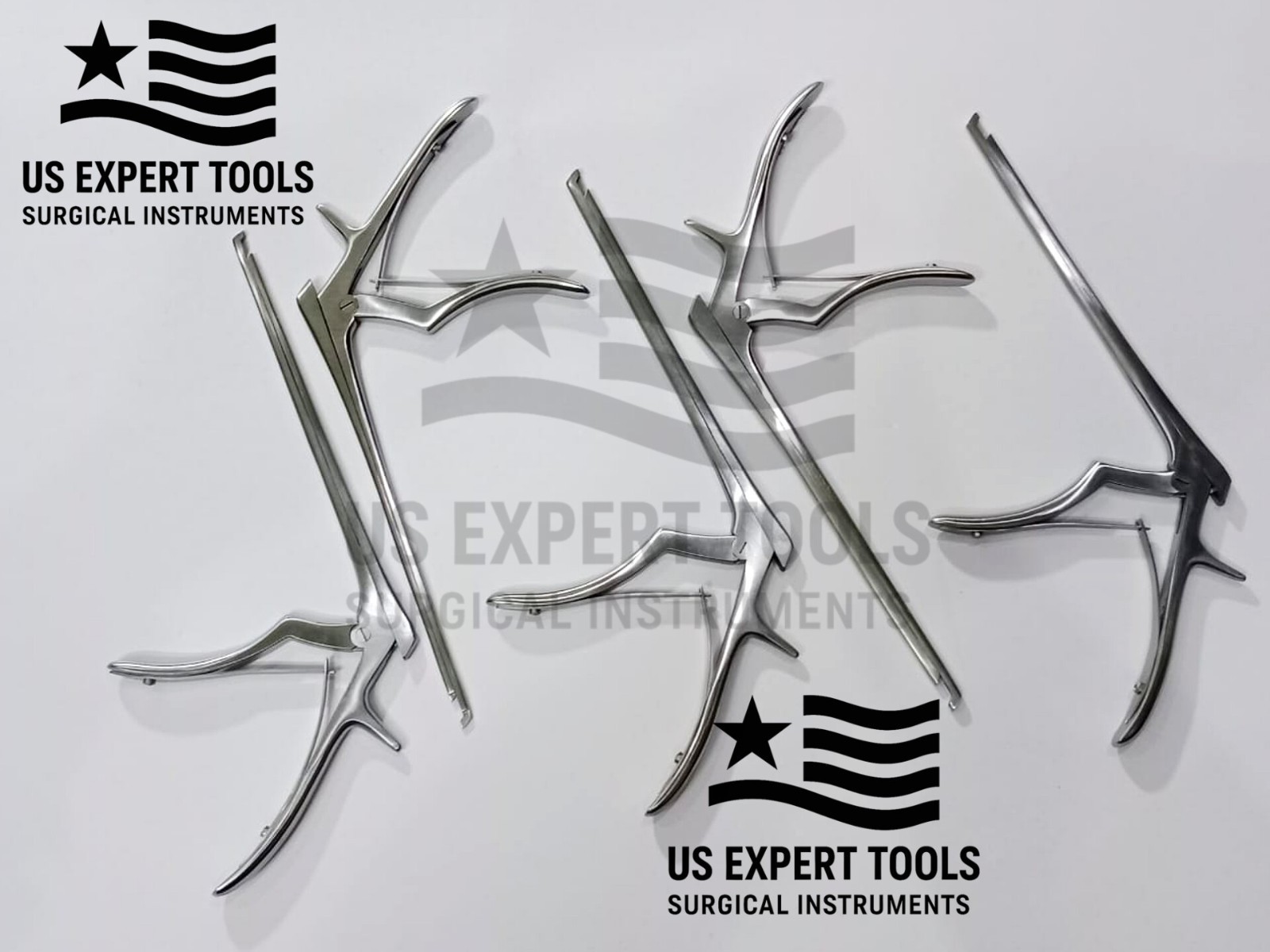 Kerrison Rongeurs 8 Set of 5 PCS 1,2,3,4,5mm Cervical Orthopedic Instruments