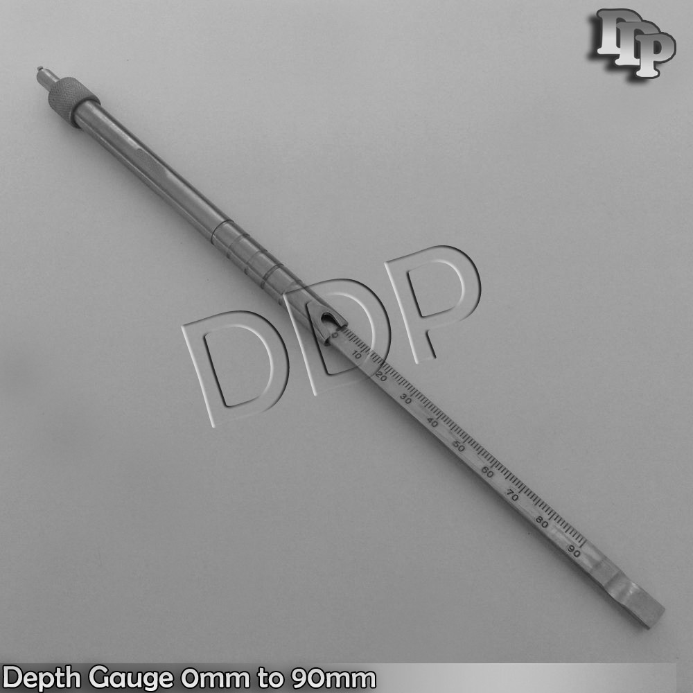 Depth Gauge 0mm to 90mm Surgical orthopedic Instruments