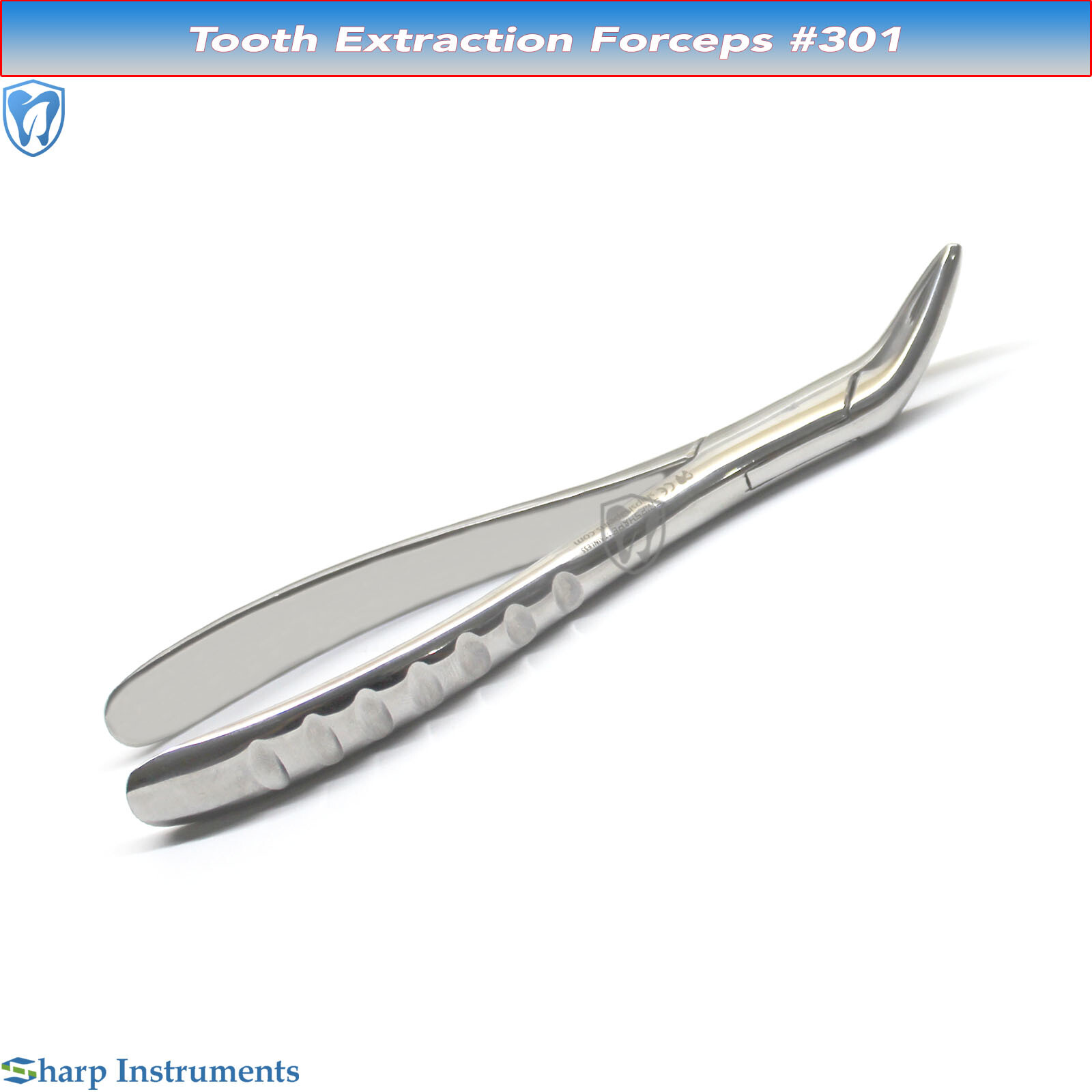Tooth Extracting Forceps #301 Root Pick Extraction Dental Surgical Instruments