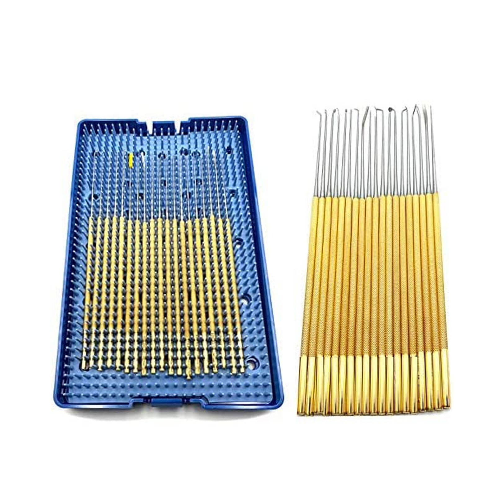 Rhoton Micro Dissector Kit Straight Set w/ Rack (19 pcs) Surgical Instruments