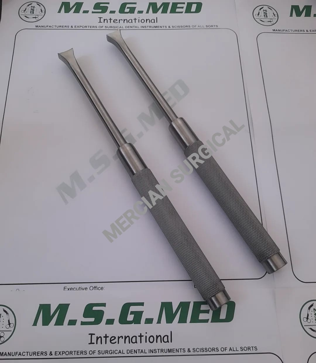 Mercian Lumbar Bone Graft Impactor Stainless Steel 7mmx12mm /10mmx13mm 2PCS Set