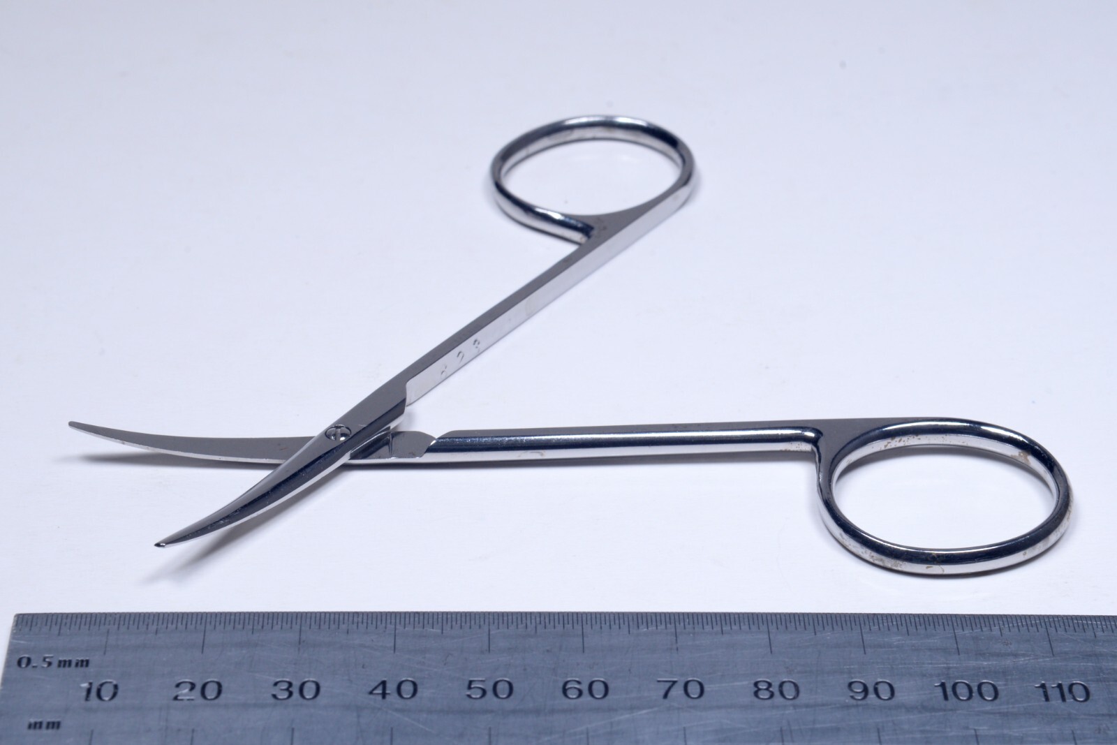 Tiemann #105-540 Strabismus Scissors 4½” Curved Stainless Steel Surgical