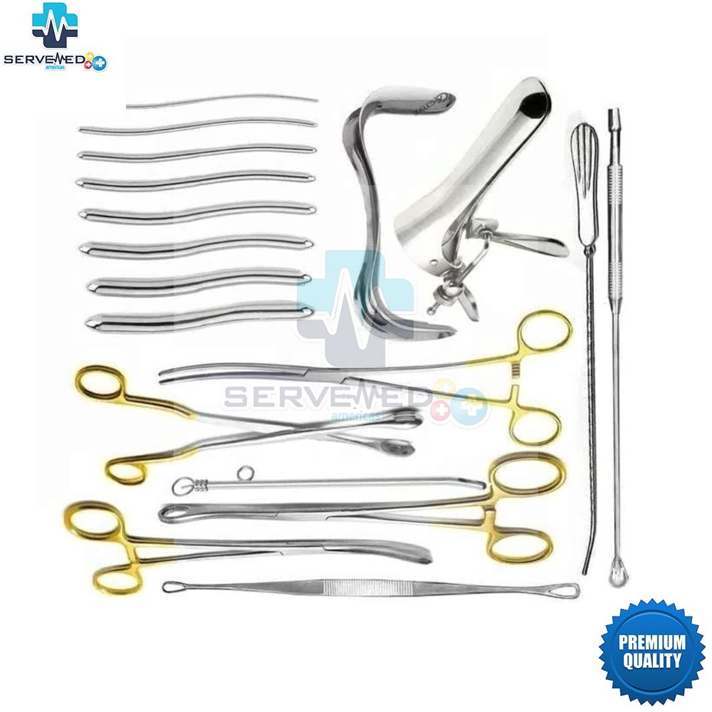 Dilation and curettage Instruments 21 Pcs Set Gynecology Instrument Set