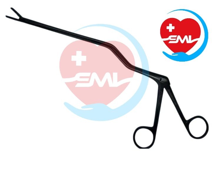 Cushing Bayonet Disc Rongeur IVD 2mm X 10mm Black, Neuro Orthopedic Instrument