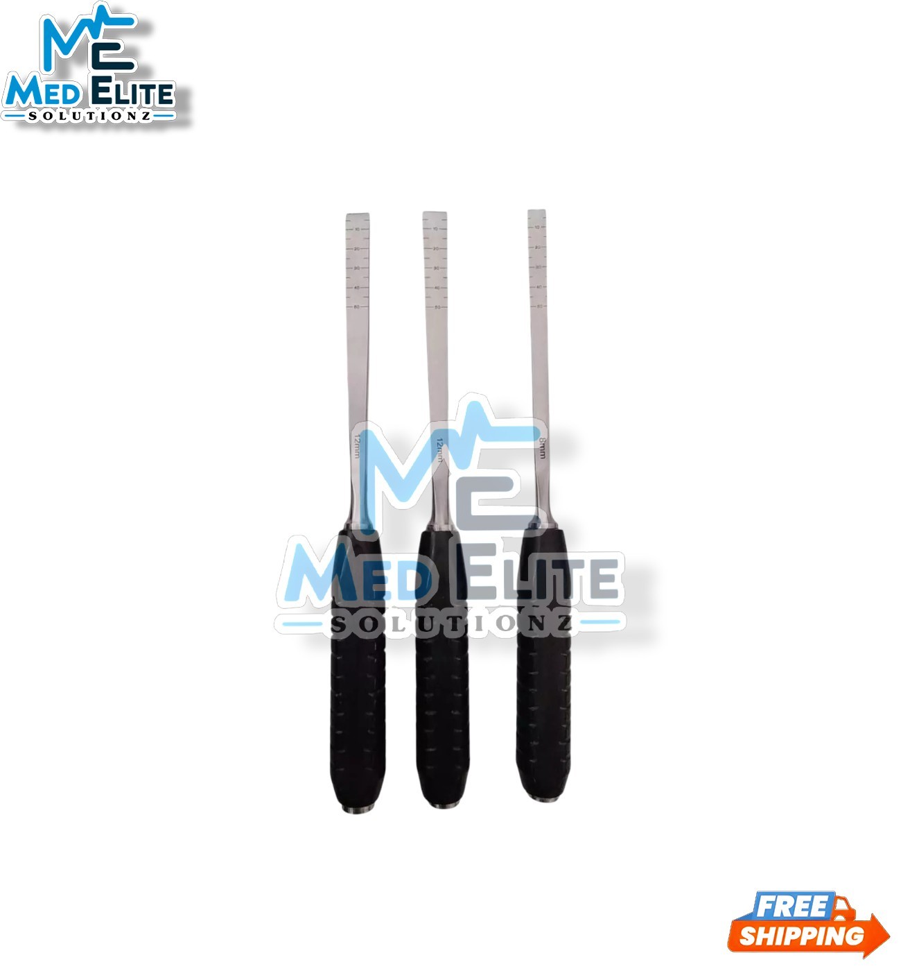 Set Of 3PCS Plastic Surgery Hospital Orthopedic Osteotome Straight