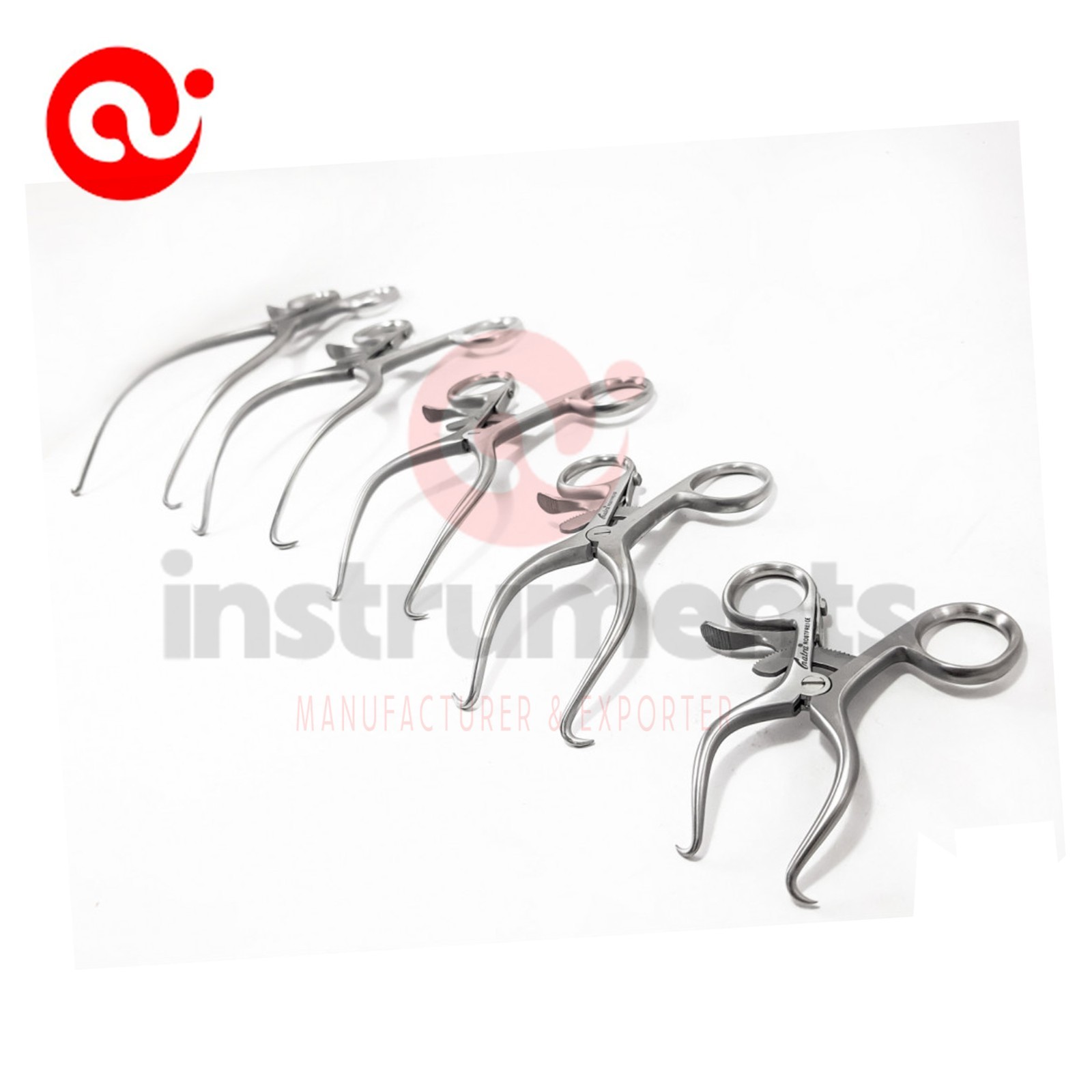 Gelpi Retractors 3.5,4.5,5.5,6.5,7 5 PCs Surgical & Veterinary Instruments By Ai