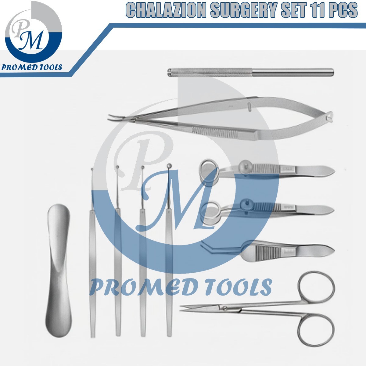 Chalazion Surgery Set 11 Pcs Ophthalmic Surgical Eye Instruments German Grade