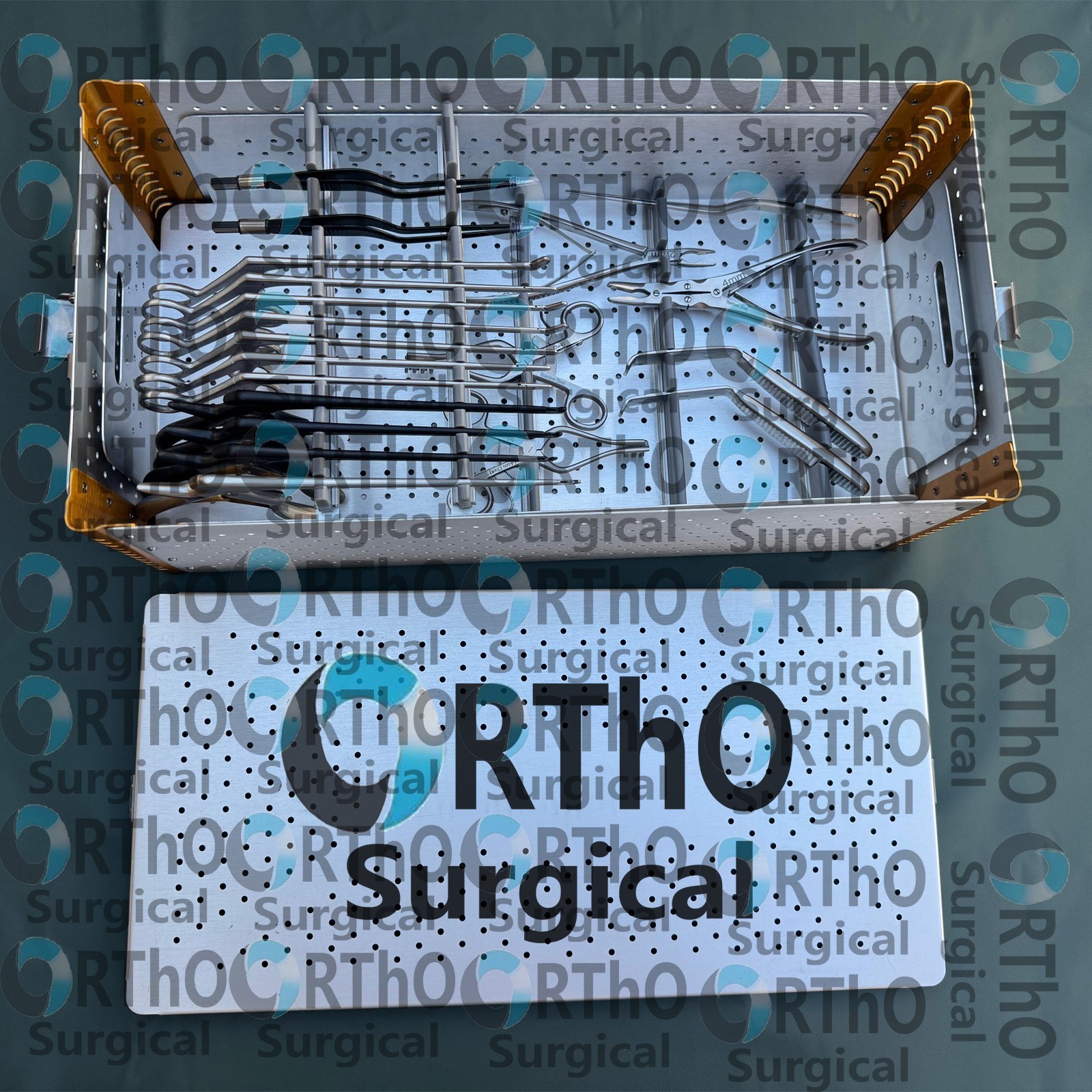 Spinal Cervical Orthopedic Surgery Instrument Set With Aluminum Box With Accurat