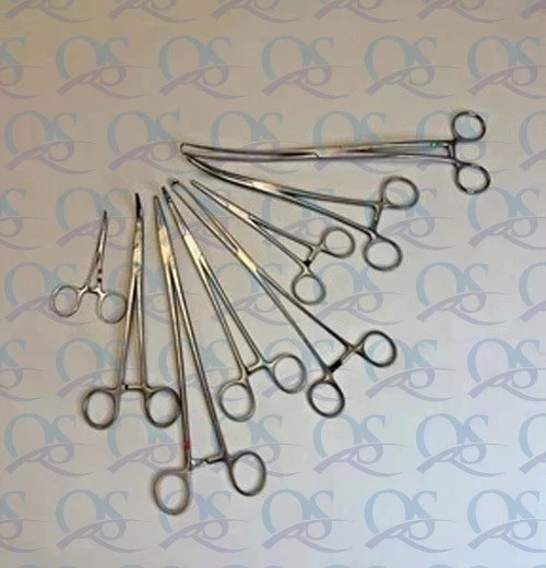 Set of 8 Miltex Artery Clamps General Surgery