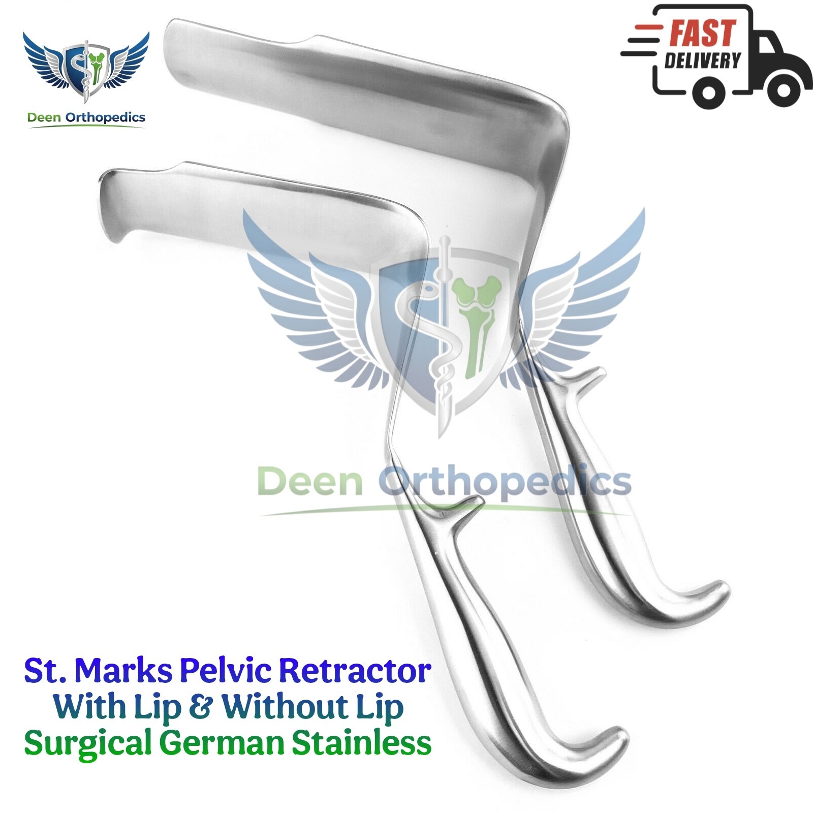 ST Mark Pelvis Retractor Deep Surgery Orthopedic Surgical Instrument Set Of 2Pcs