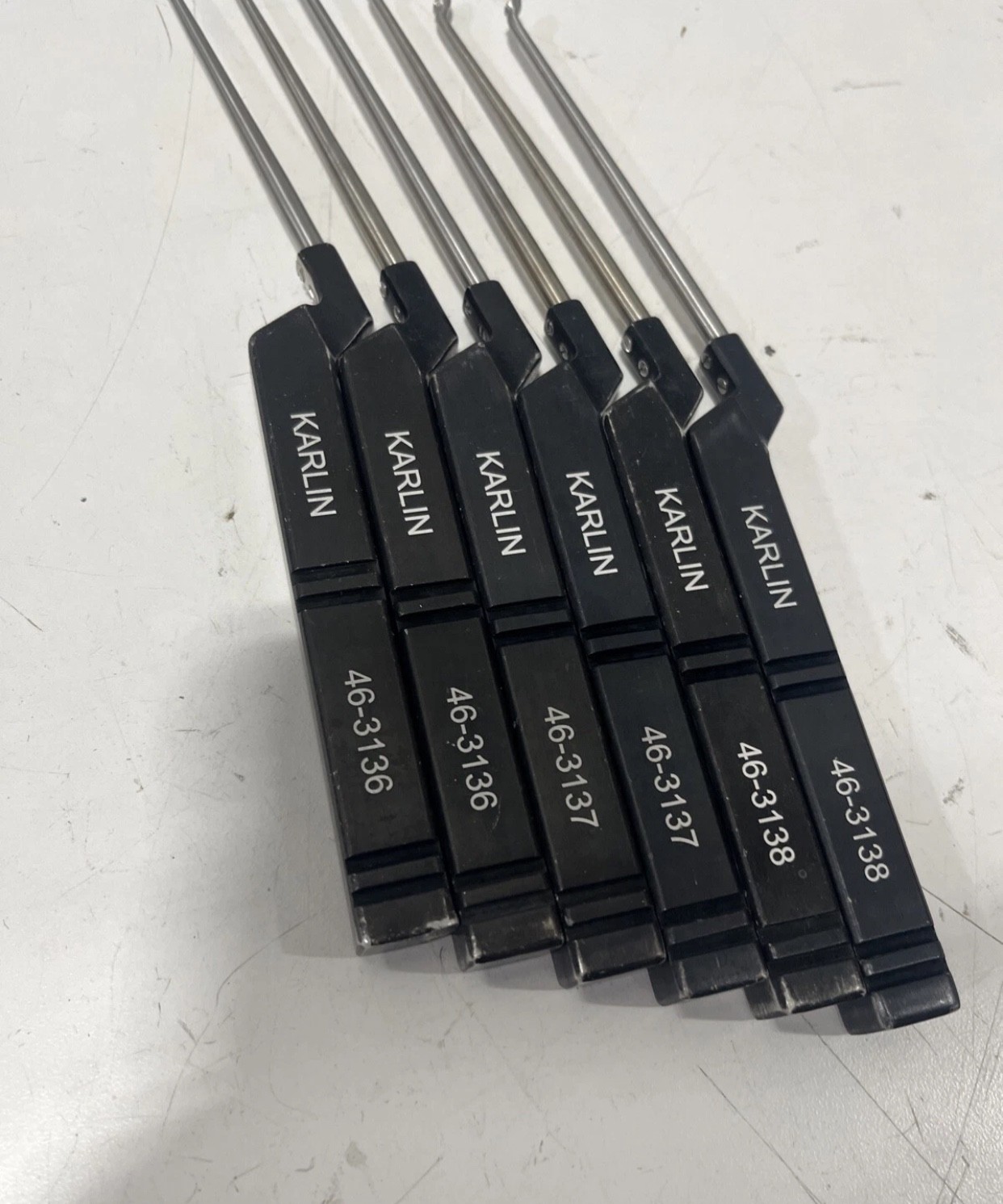 Lot Of 14 Codman Microdiscectomy Karlin Cervical Curettes Set W-Tray