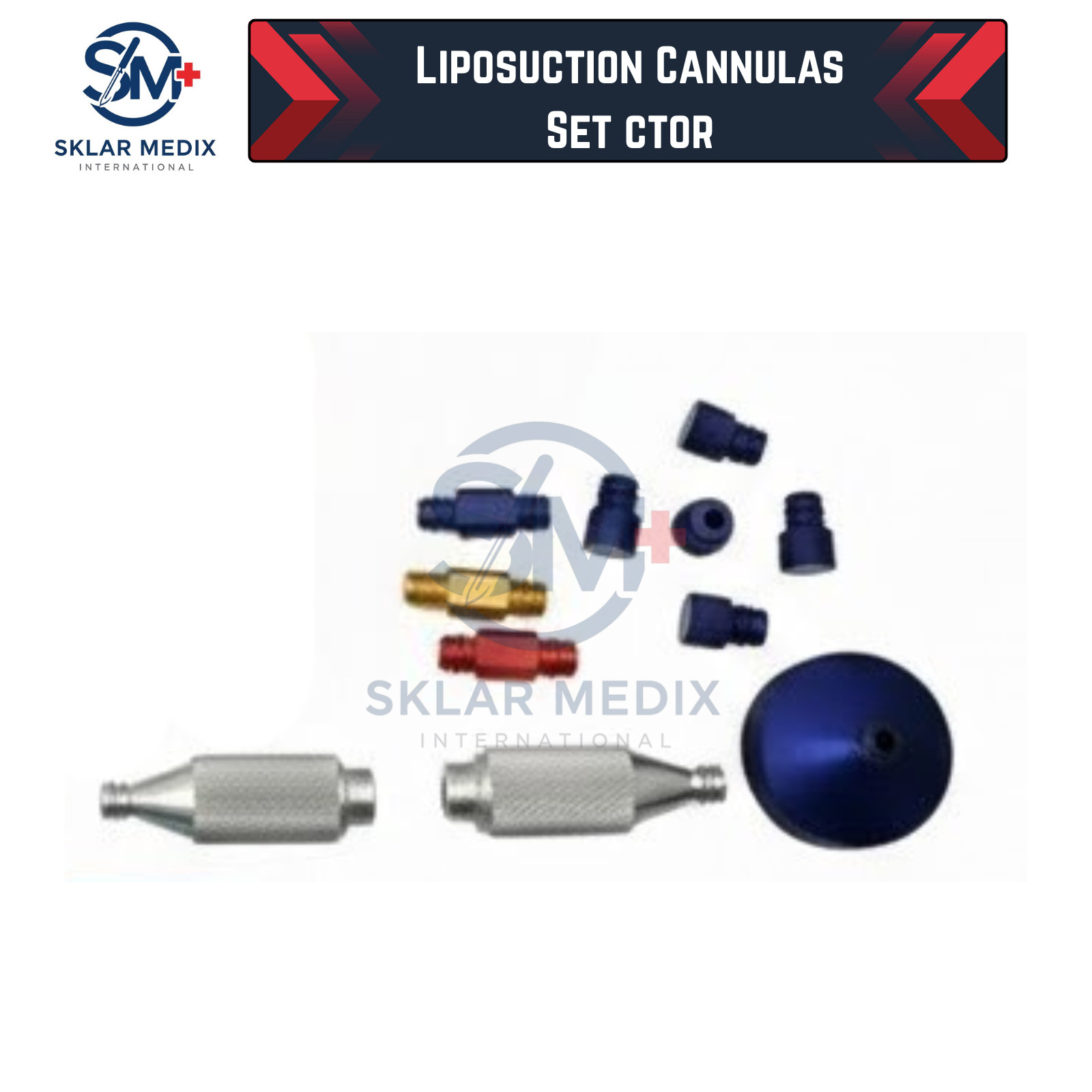 Liposuction Cannulas Set 40 Pcs | Surgical Instruments Kit A+ Stainless Steel CE