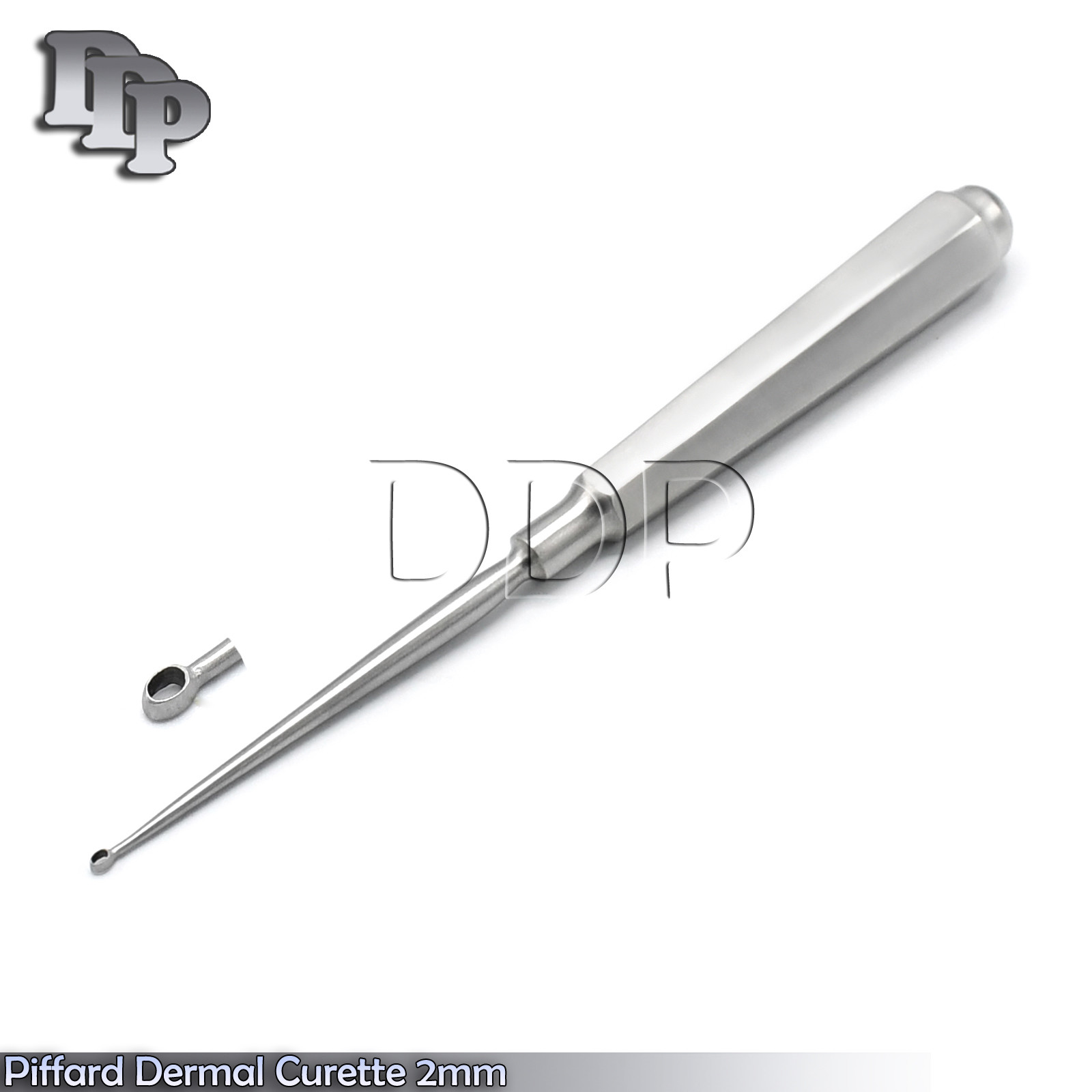 Piffard Dermal Curettes 2MM Oval Shape Cup 6 1/4″ Surgical Instruments
