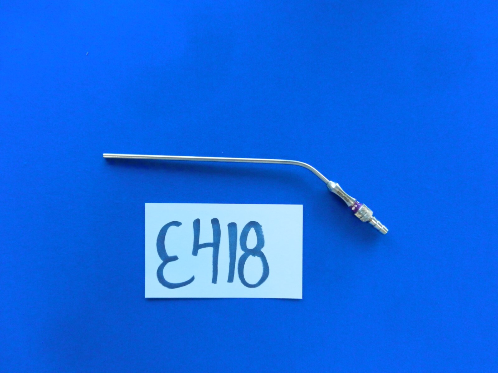 E418 Ruggles Frazier 12fr Malleable Angled with Hole Suction Tube R0776