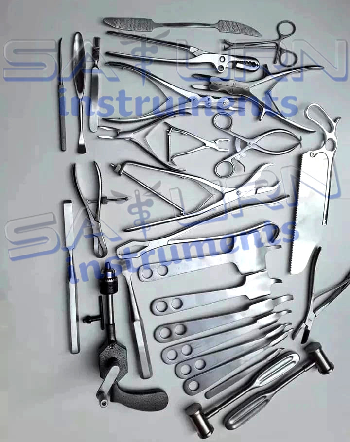 Orthopedic Retractor Bone Drill Saw Surgical Surgery Instruments 29 pcs set
