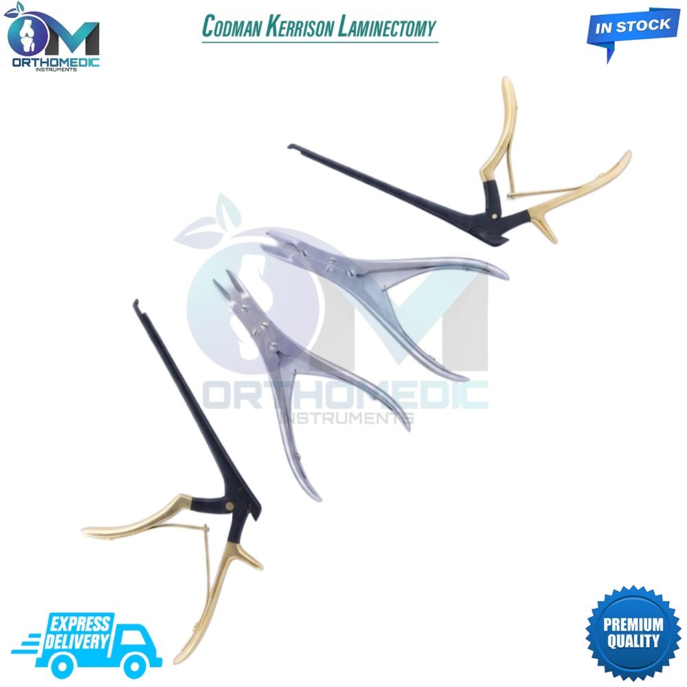 Codman Kerrison Laminectomy Rongeurs Set of 4 Pcs Orthopedic Instruments
