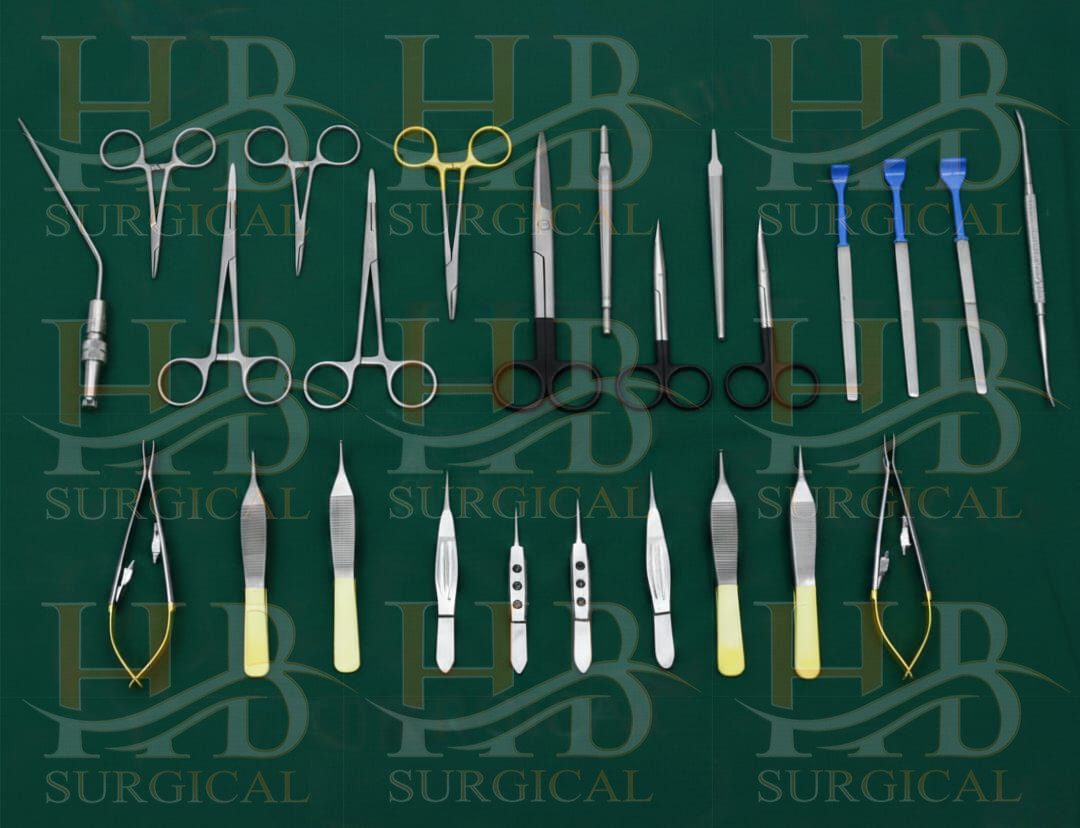 Blepharoplasty Set of 25 pcs Plastic Surgery Instruments