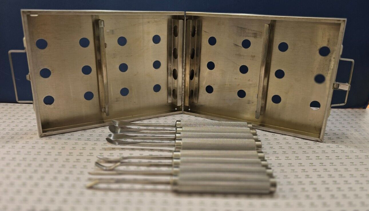 Jarit Orthopedic Cobb Spinal Elevator Curved Set & 4- Cobb Spinal Gouges Set