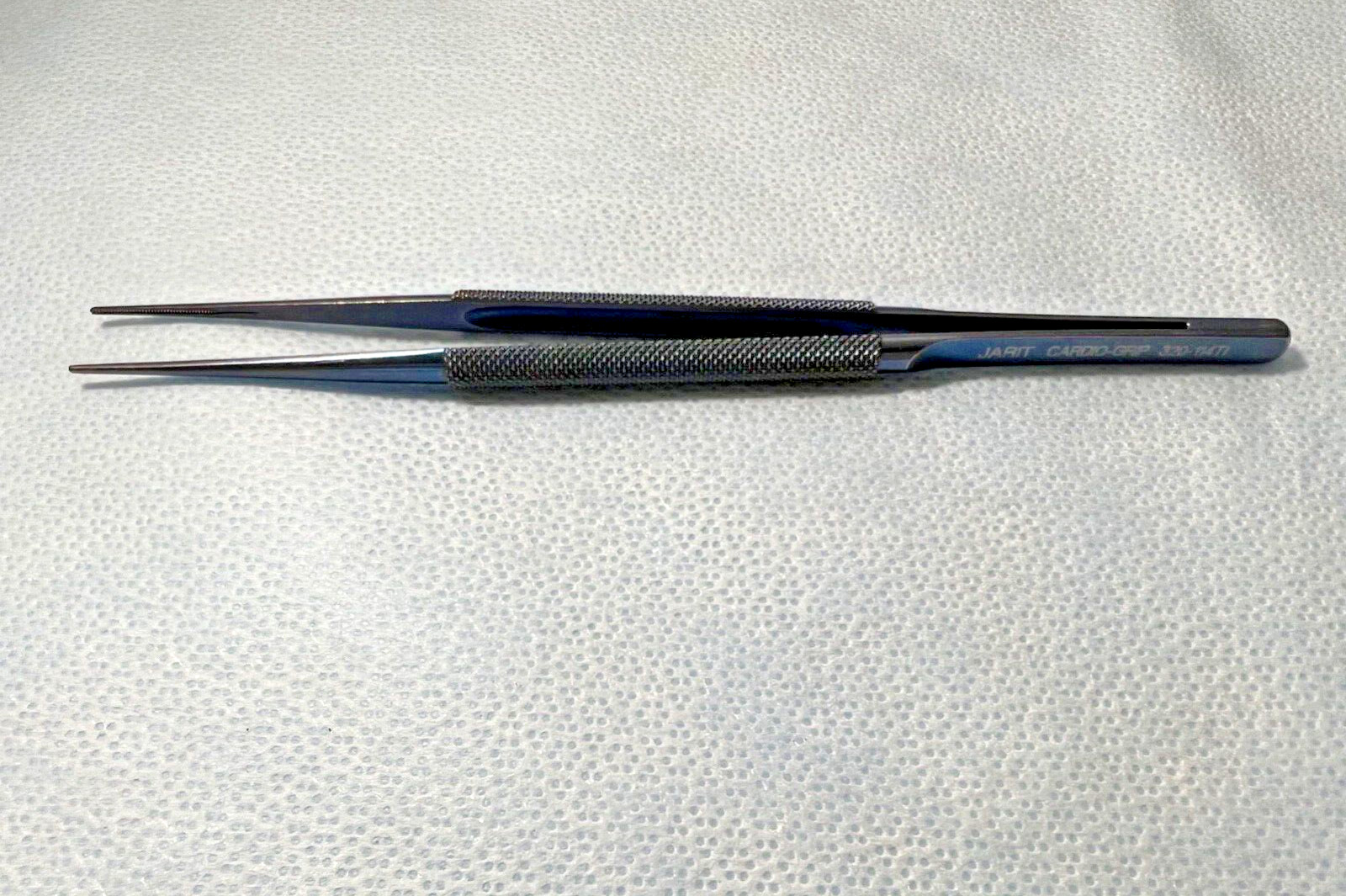 Jarit Cardio-Grip 320-114TI Titanium DeBakey Vascular Tissue Forceps, 1.8mm Tips