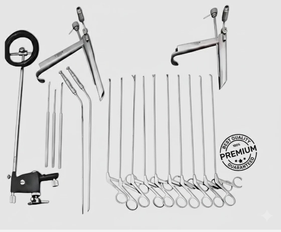 Pedestal Laryngoscope Set Micro Laryngeal Surgery ENT Endoscopic Instruments