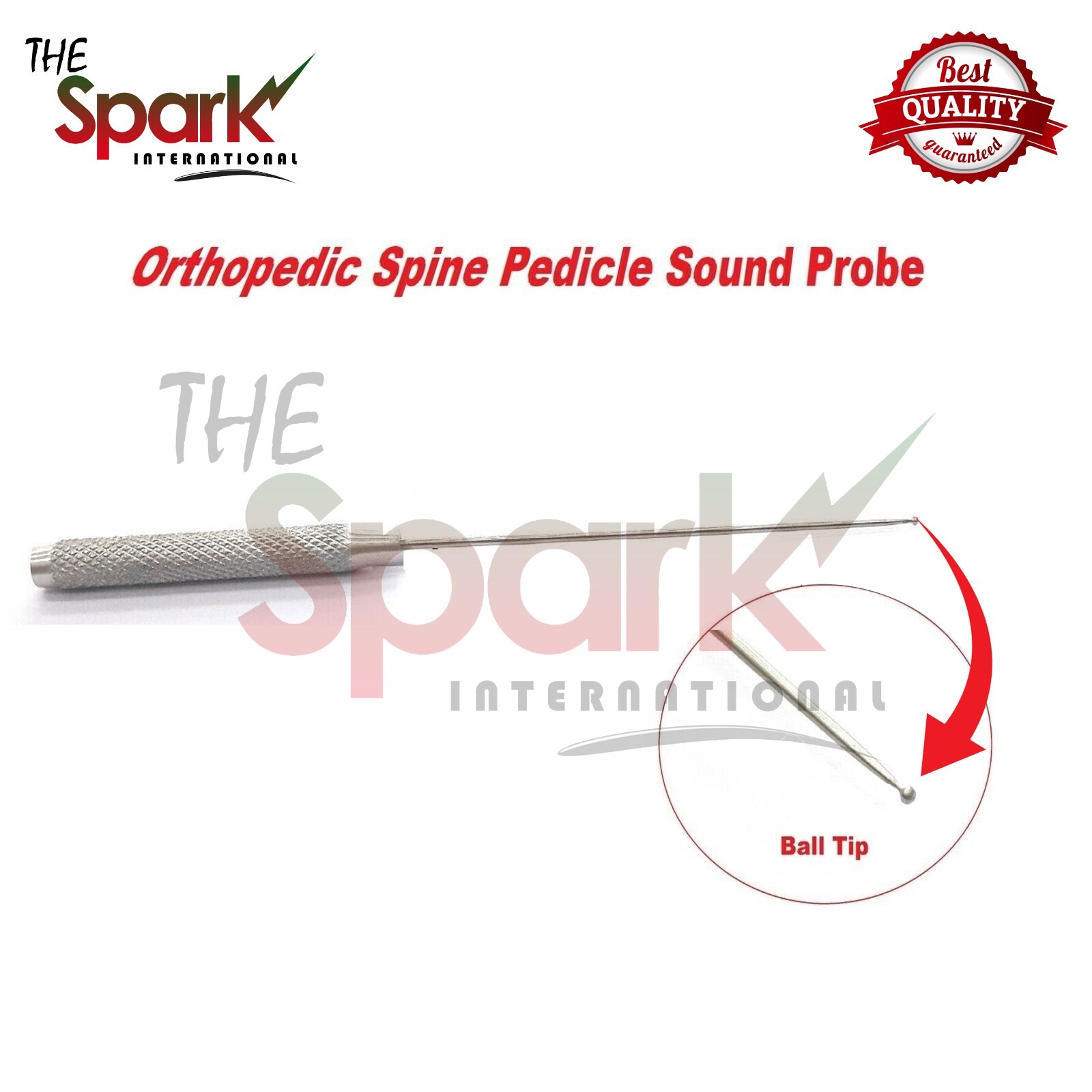 Sounding Ball Probe Orthopedic Spine Feeler Stainless Steel Surgical