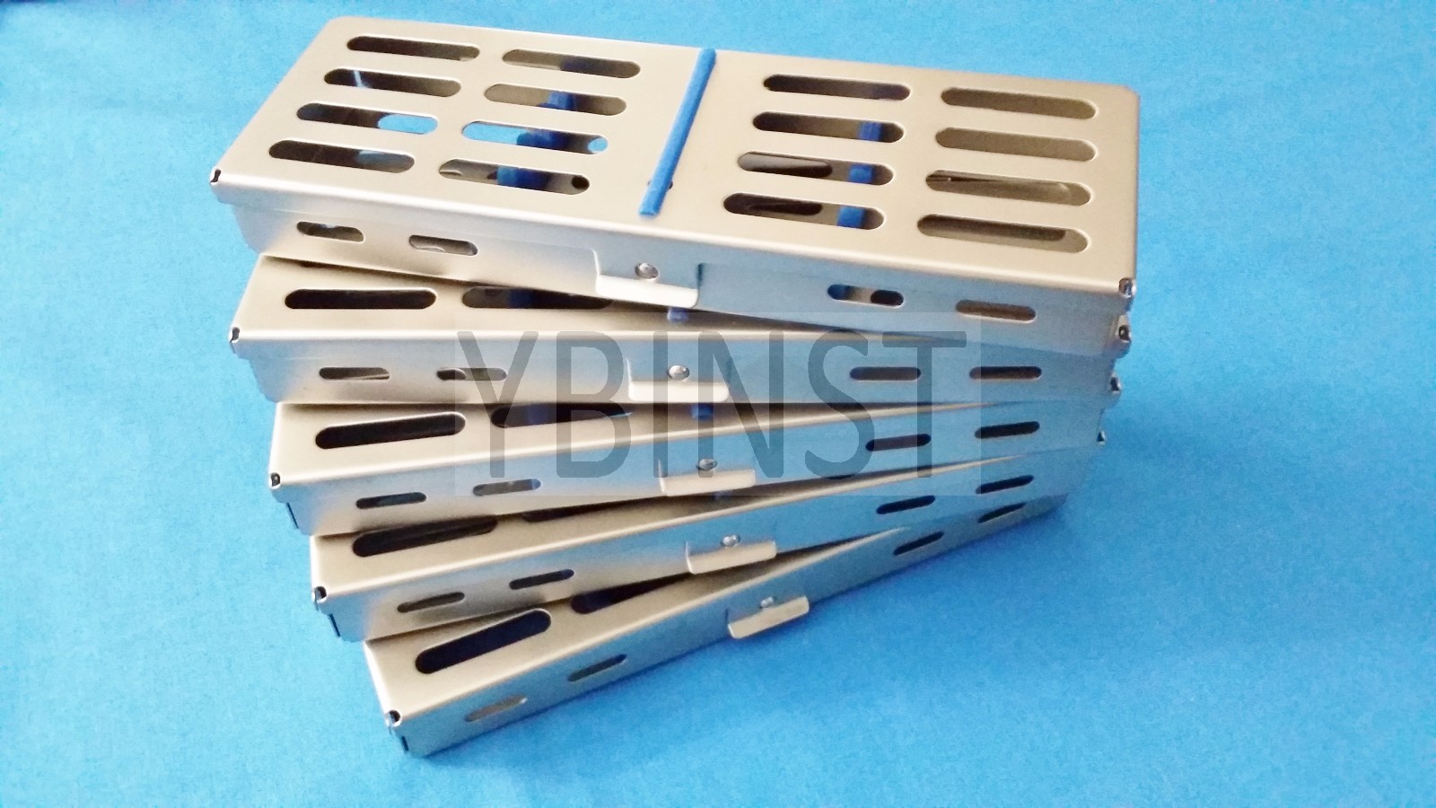 10 DENTAL SURGICAL AUTOCLAVE STERILIZATION CASSETTES RACK BOX FOR 5 INSTRUMENTS