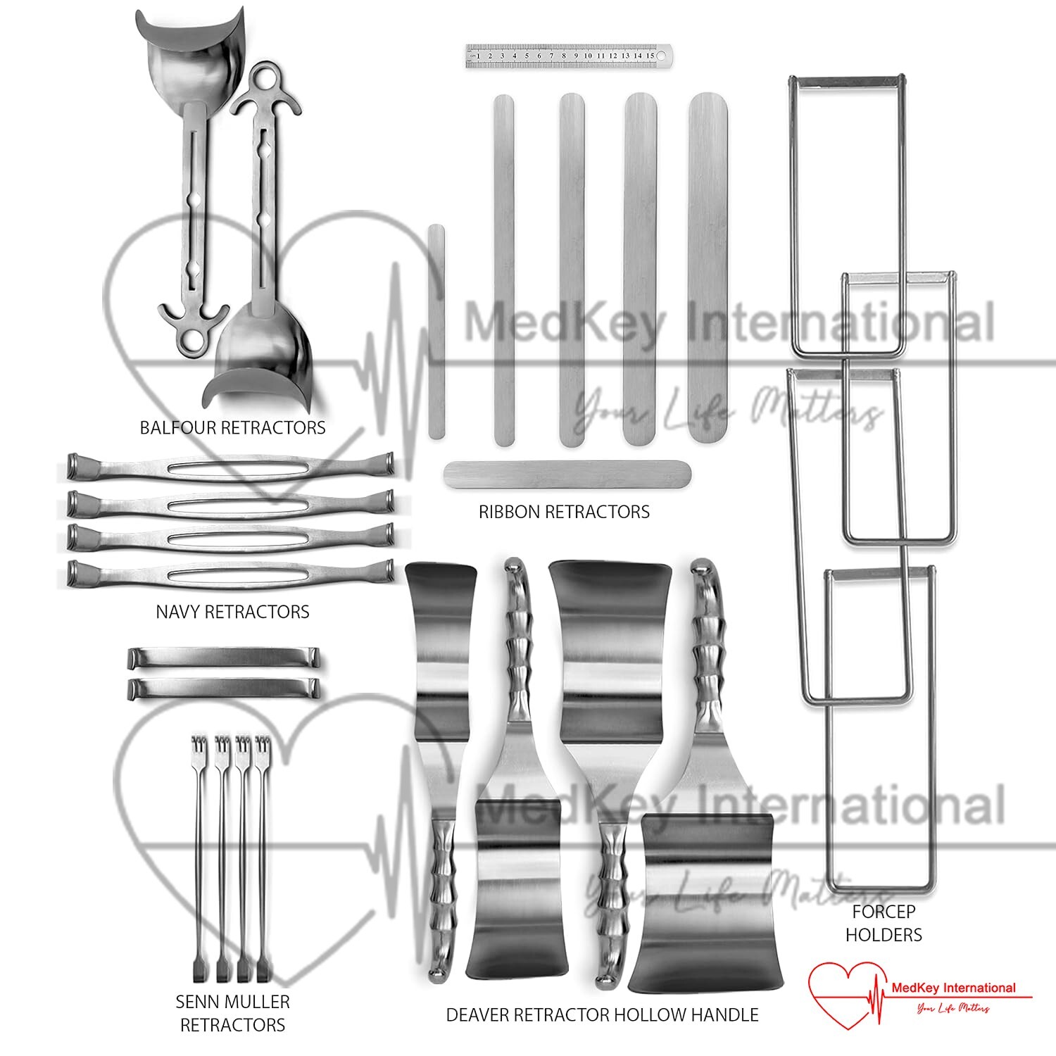 197 pcs Laparotomy Surgery Set – Surgical Premium Quality Instruments German Gr