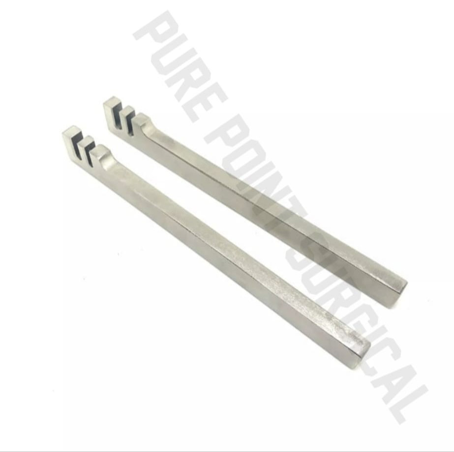 Pair of Orthopedic Bone Plate Bending Irons – Plate Contouring Instruments