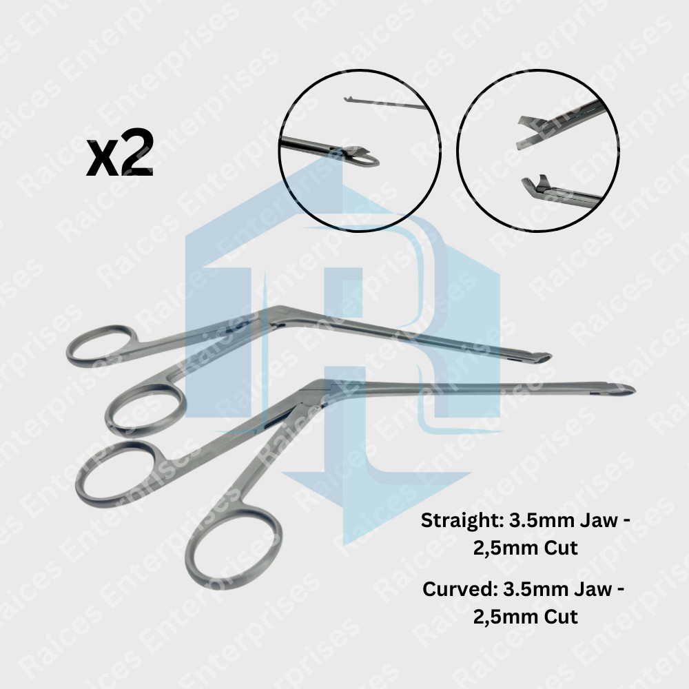 WEIL-BLAKESLEY Nasal Thru-Cut Forcep Straight & Curved 3.5mm Jaw 2.5 mm Bite