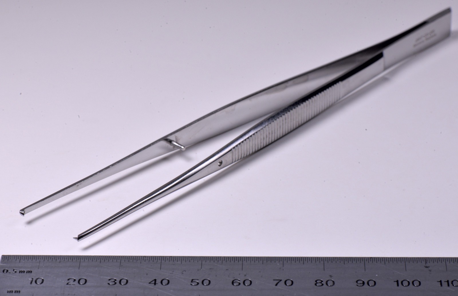 Integra Jarit #130-405 Cushing Tissue Forceps 6¾” Scraper End 1×2 Teeth Surgical