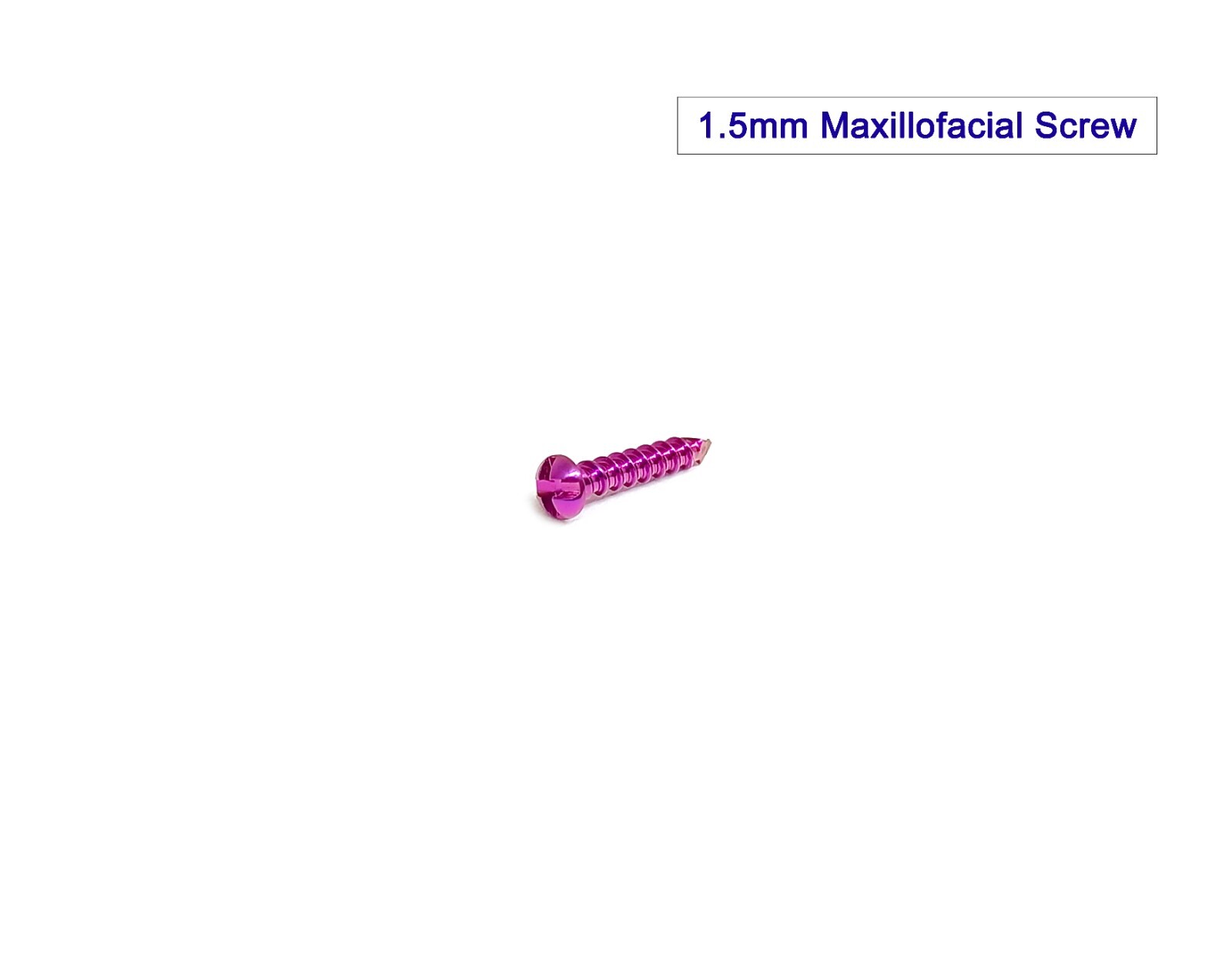 Maxillofacial 1.5mm Titanium Plates with maxillofacial screw