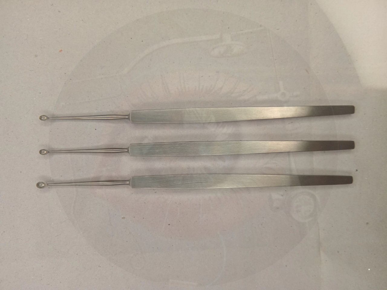 Chalazion Curettes Micro ophthalmic eye surgical instrument 3pcs steel made