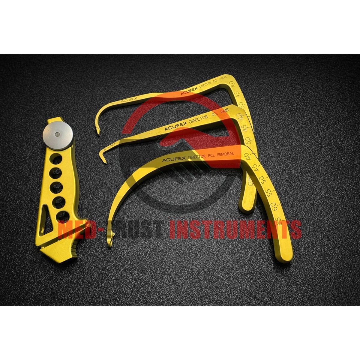 New Director ACL/ PCL Drill Guide and Aimers Acufex orthopedic instruments
