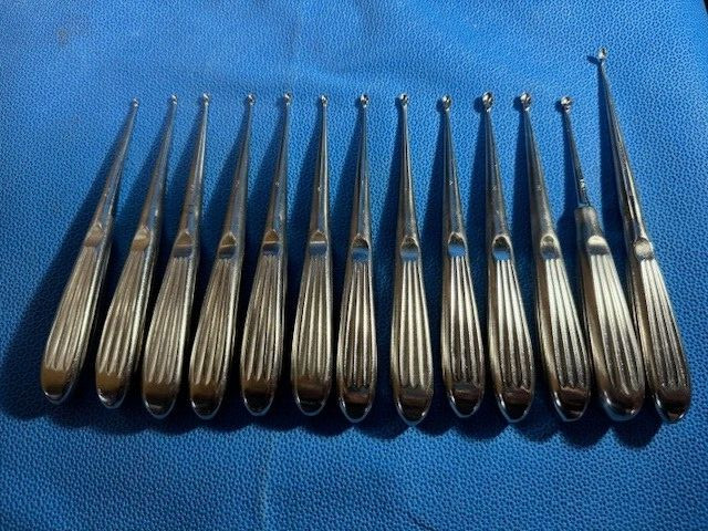 Bone Curettes (x13) Assorted