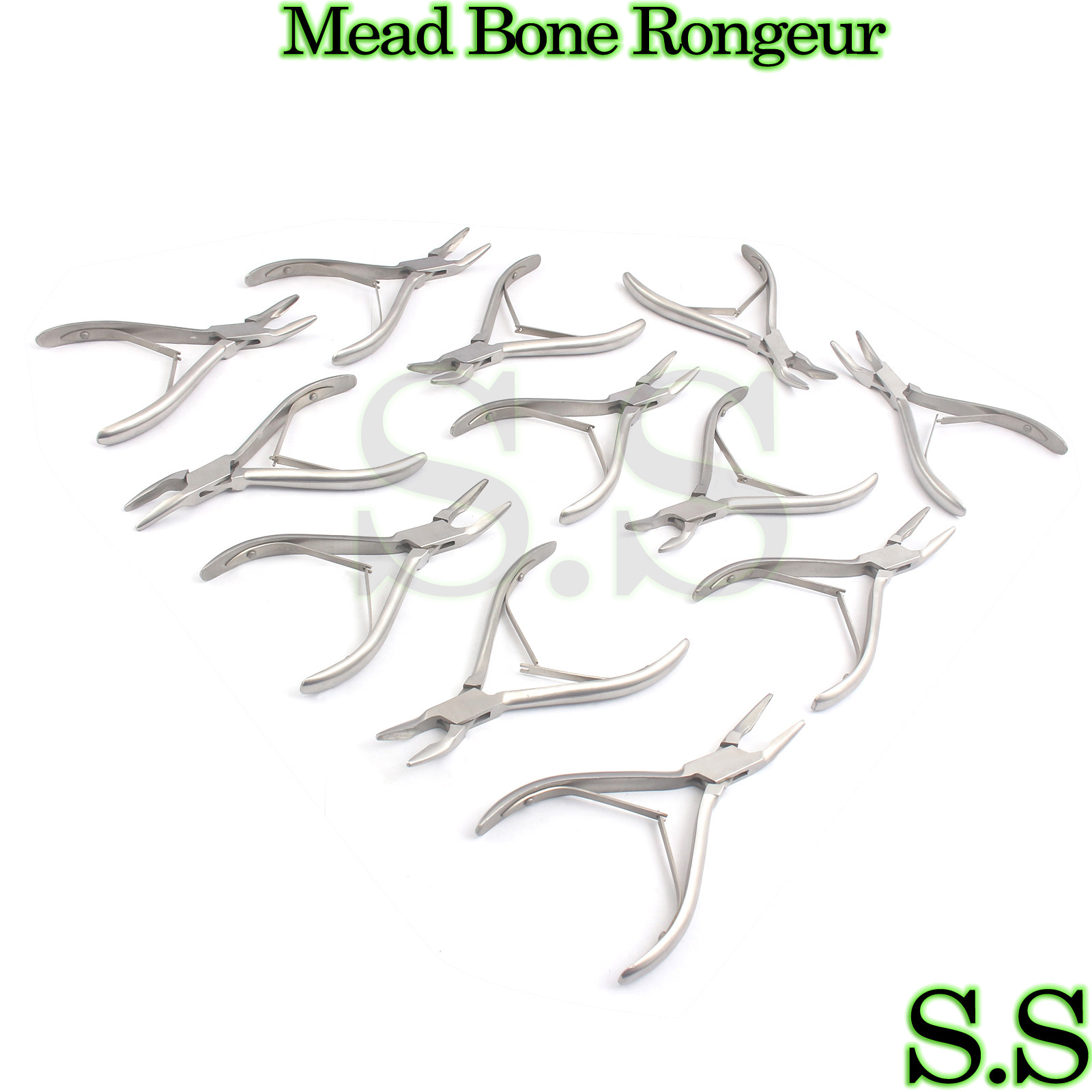 12 Pieces Mead Bone Rongeur Surgical Orthopedic Instruments