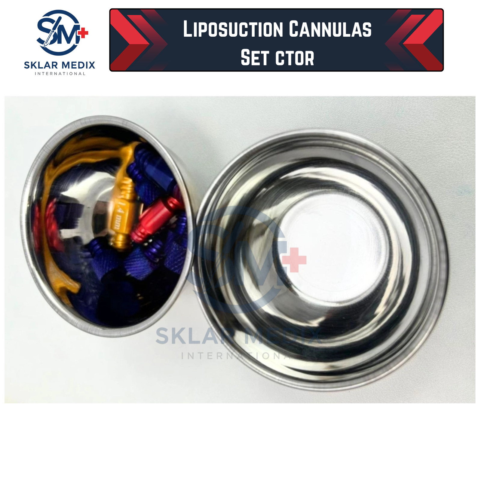 Liposuction Cannulas Set 40 Pcs | Surgical Instruments Kit A+ Stainless Steel CE