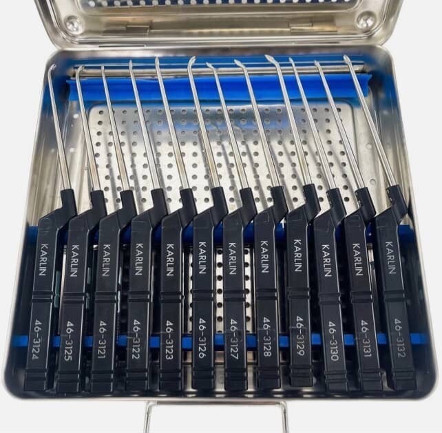 Codman, Microdiscectomy KARLIN Curette Instrument Set with box best quality