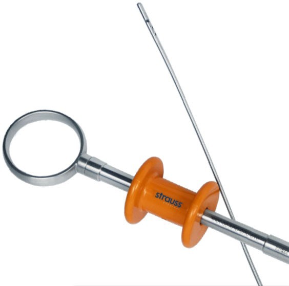 Strauss STS-URS-GRA-50-70RF Flexible Grasping Forceps 1×2 Rat teeth 70cm 27.5″