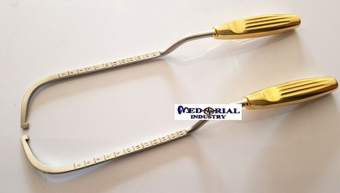 Agris-Dingman Breast dissector Set of 2,Left and right 36cm Plastic Surgery