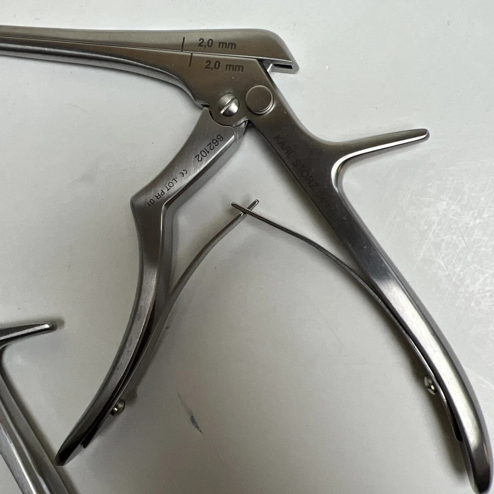 Karl Storz 662102 662112 Kerrison Bone Punch Pair Lot Germany