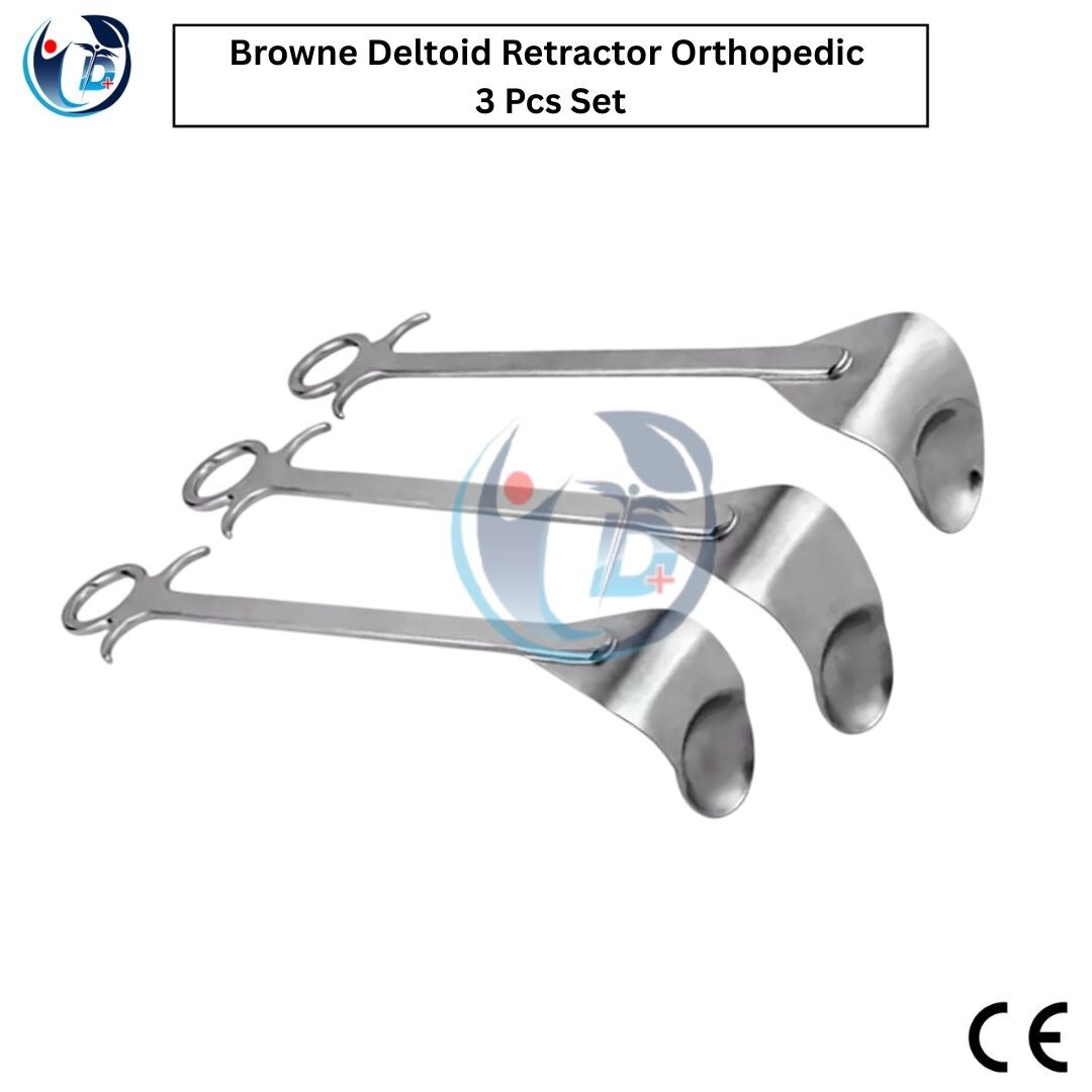 Browne Deltoid Retractor Orthopedic Surgical Instruments 3 Pcs Set High Quality