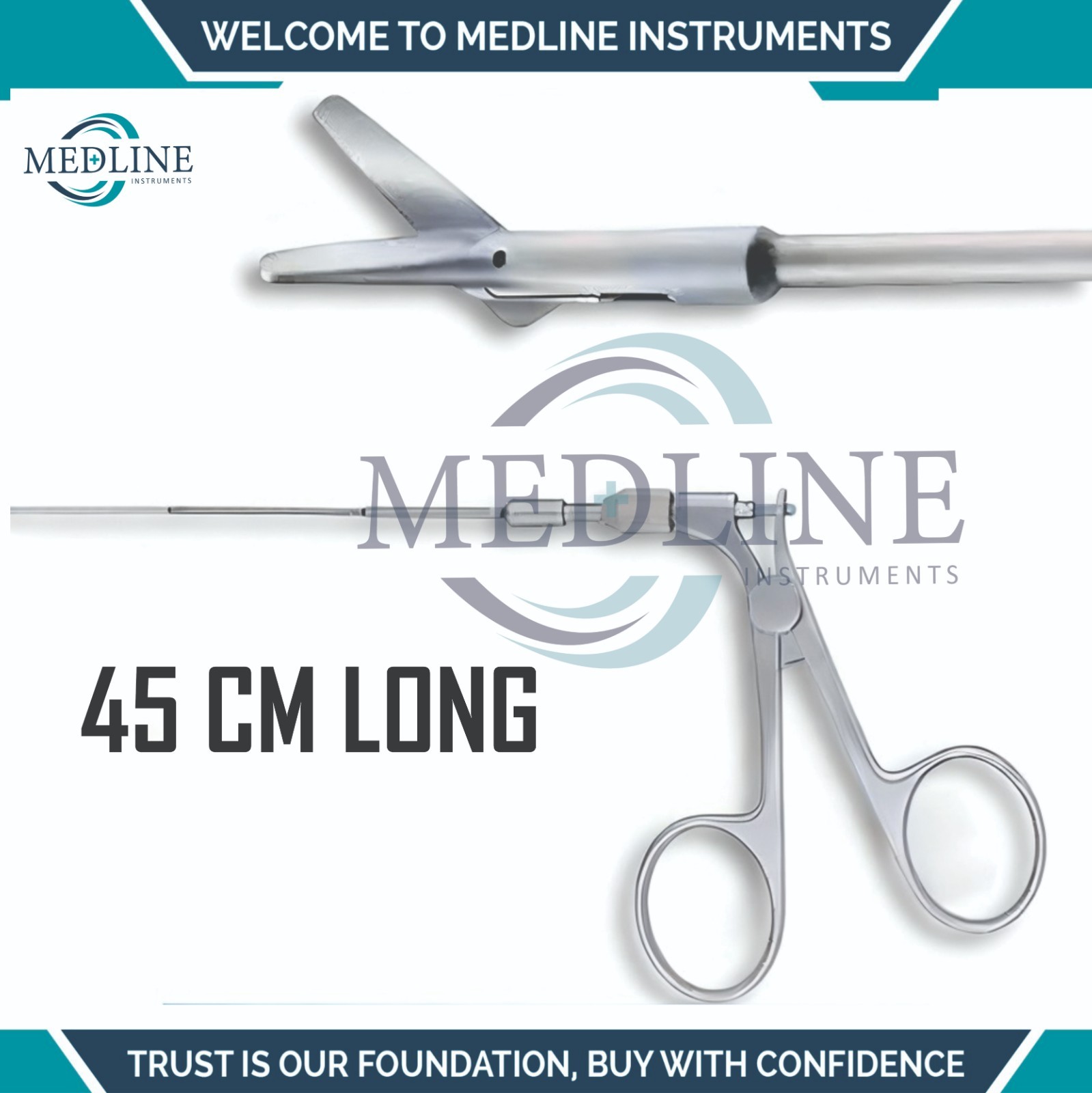 ENT Rotatable 45 CM Surgical Scissor Premium Quality