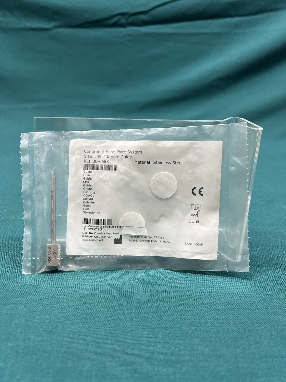 New Acumed 80-0688 0.054″ K-Wire Guide (MD1)