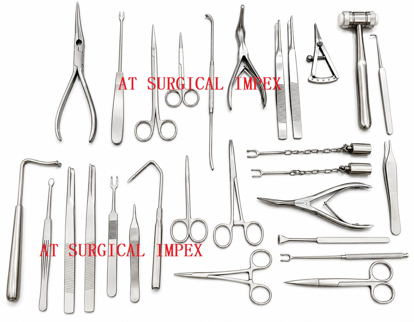Rhinoplasty Instrument Set 25 Pc ENT Nose Surgery Kit Stainless Steel Tools