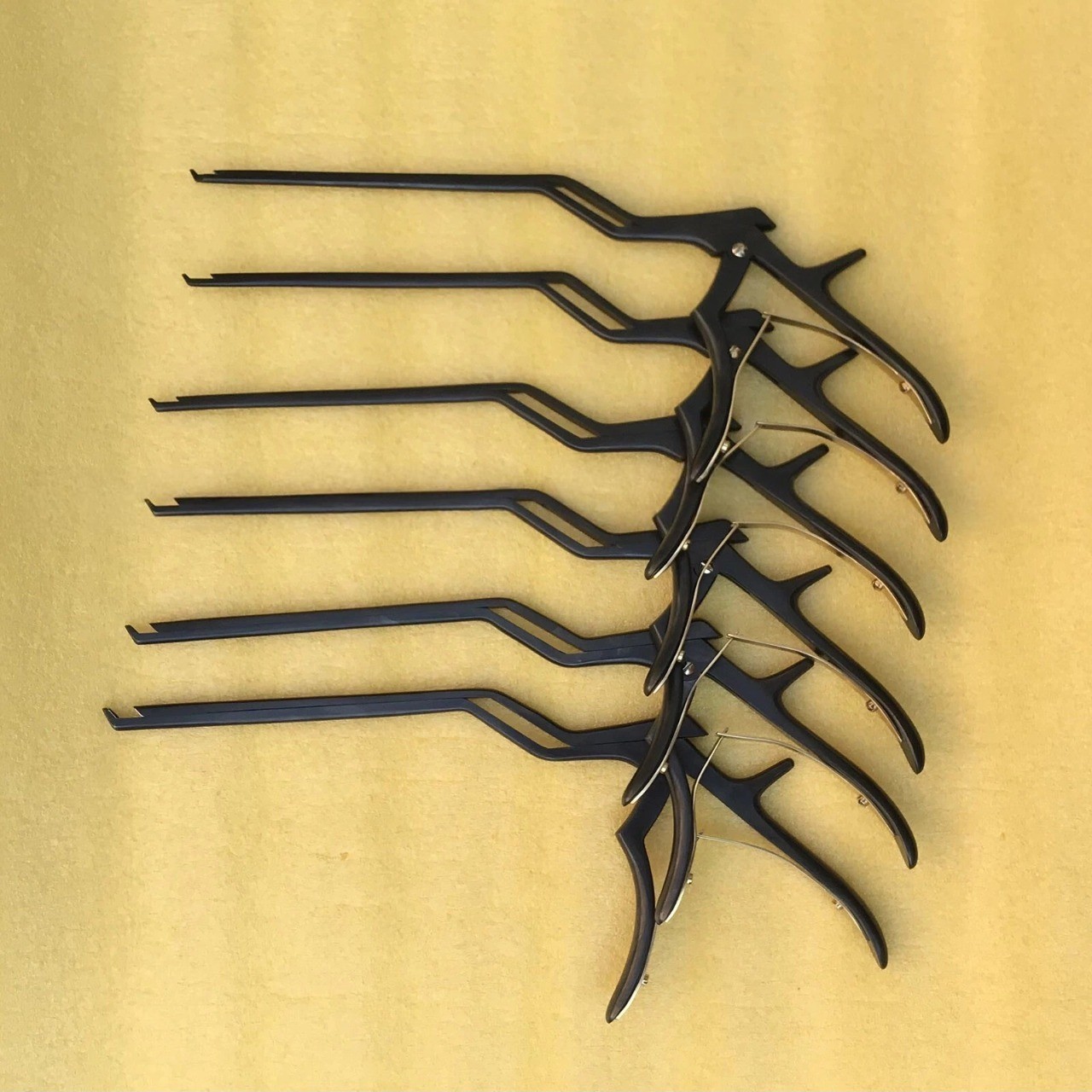 Kerrison Bayonet Bone Spine Rongeur, German Orthopedic Instruments Set of 6 PCs