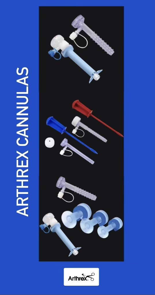 Arthrex Cannulas.: Twist-In, Crystal, PassPort Button… Any Kind. Bx/5 Pieces
