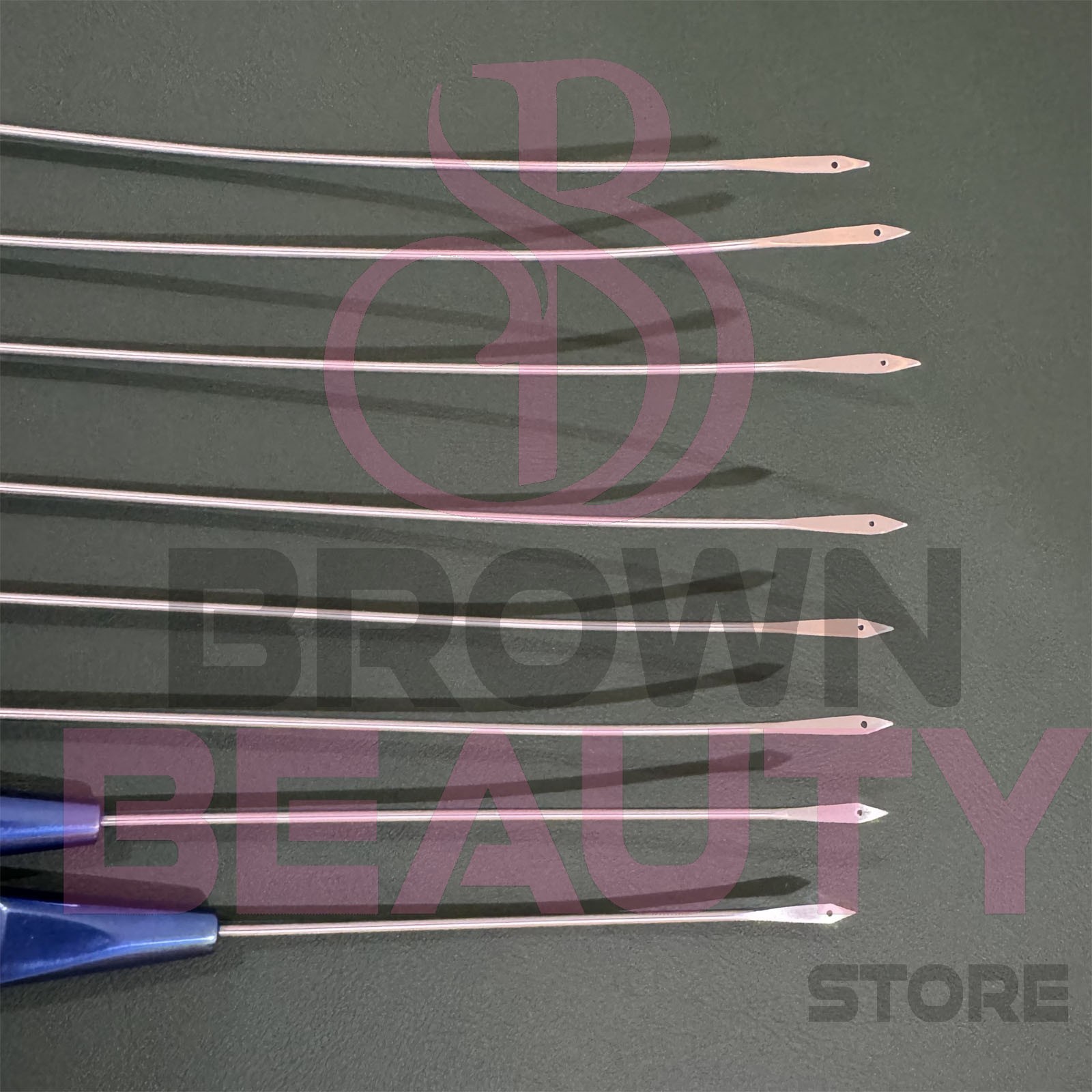 Suture Passer Needle Set of 8 Pcs for Non invasive Face Lift Technique Plastic S
