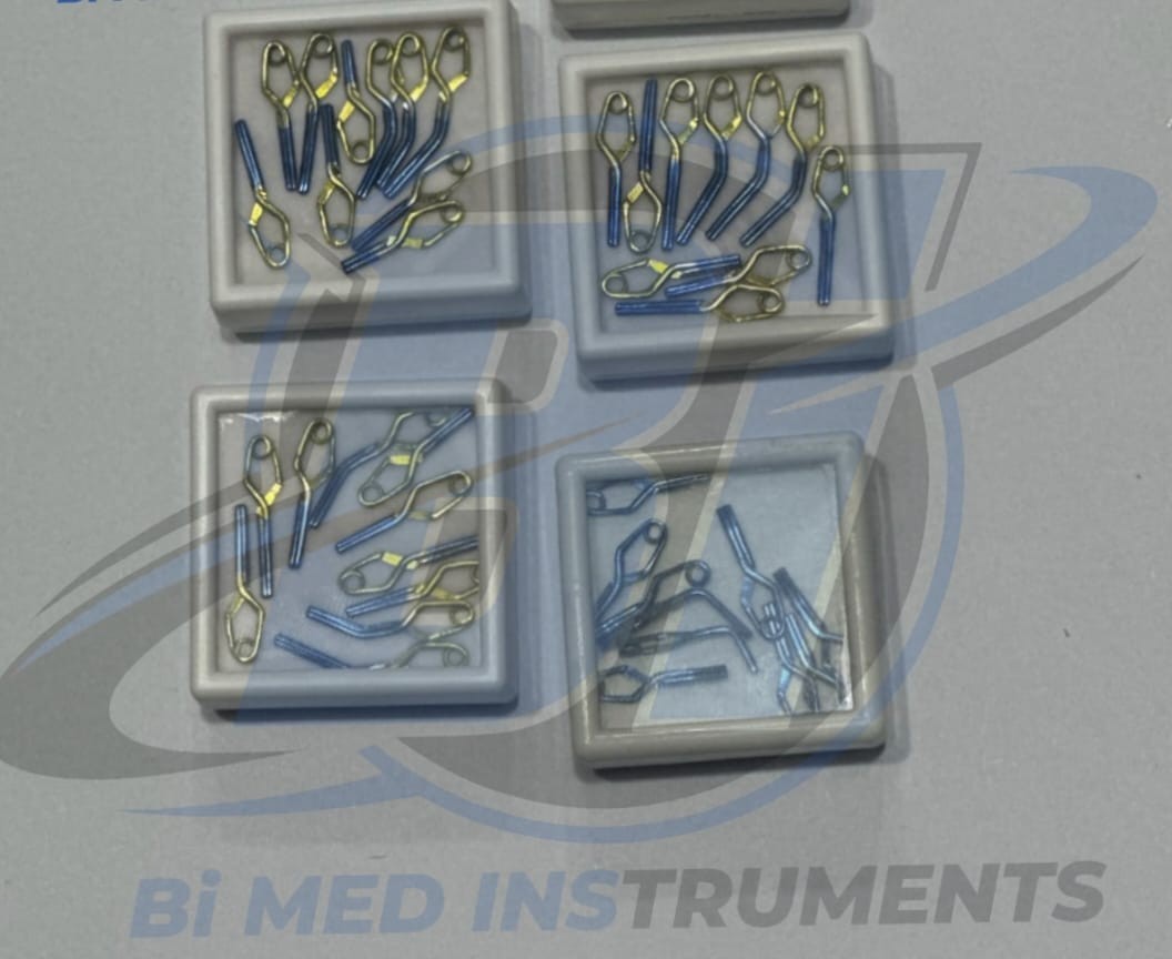 Aneurysm clips Neurosurgery 40-pcs Set In titanium Premium Quality