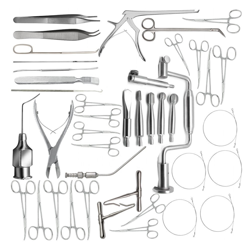 Basic Craniotomy Instrument Set of 103Pcs Manual High Quality German Stainless