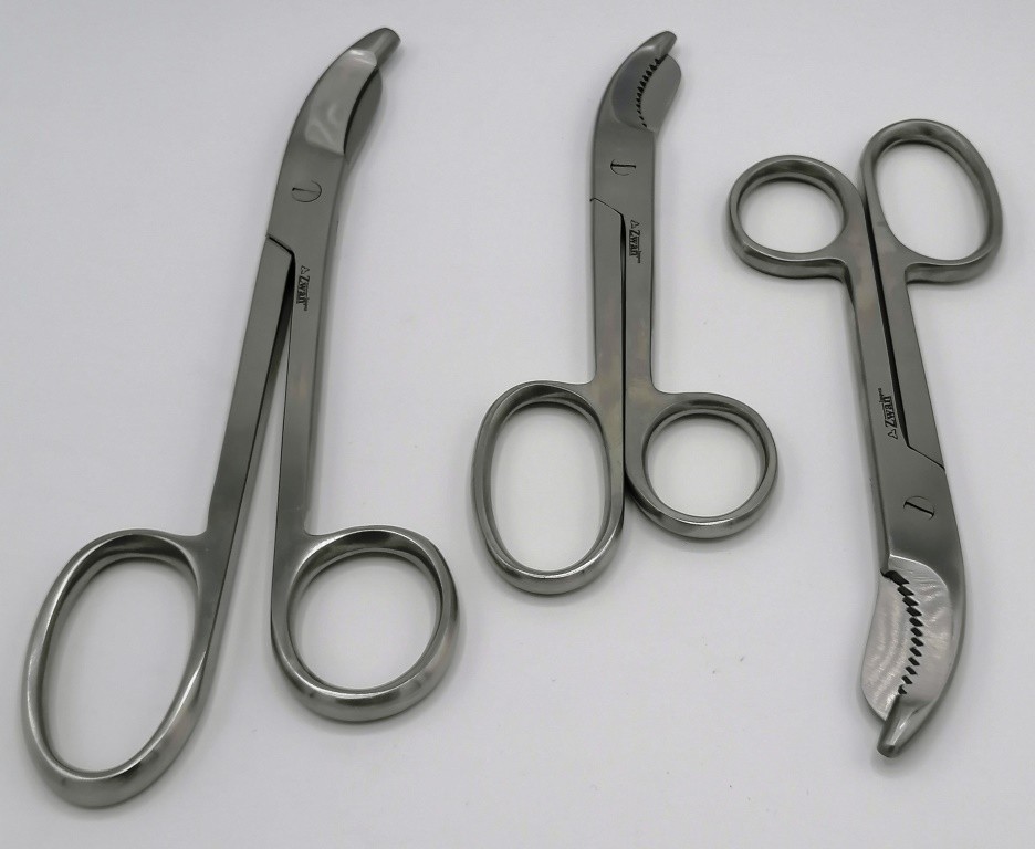 3X Bruns Esmarch Plaster Cast Cutting Shears 9.5″/7.5″ Blade General Ortho Tools